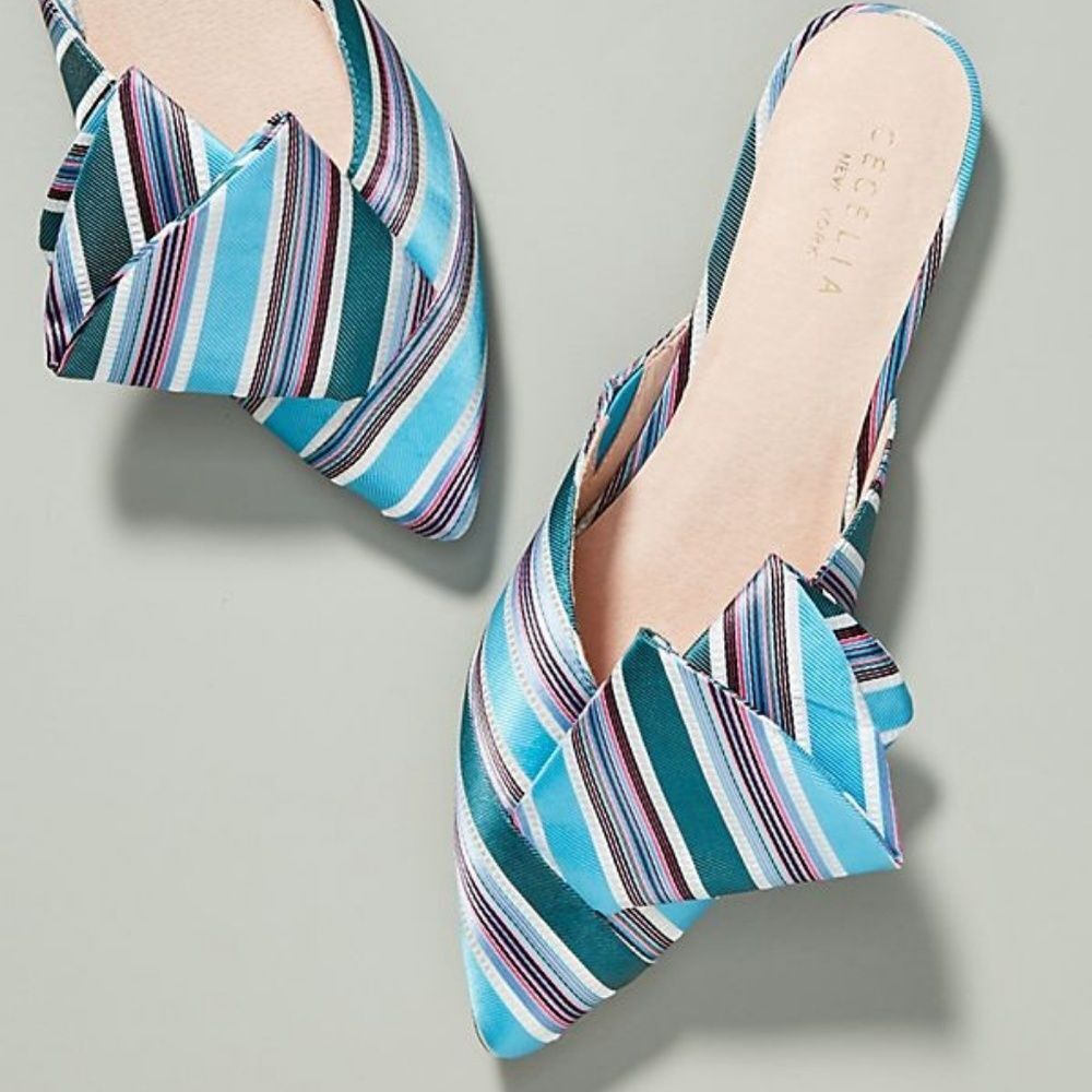 Multicolor Stripe Cecelia New York Mules (NWT)